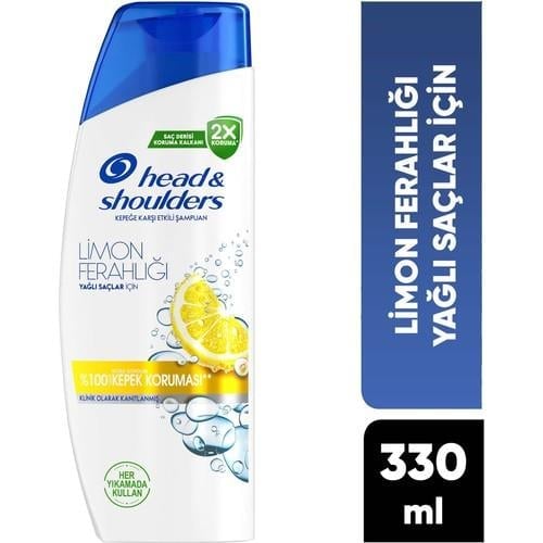 Head & Shoulders Limon Ferahlığı Kepek Karşıtı yağlı saçlar için Günlük Kullanım 330ML Şampuan