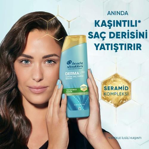 Head&Shoulders DermaXPRO Yatıştırıcı Kepek Karşıtı Şampuan Aloe Vera Özü ve Seramid ile 300ml