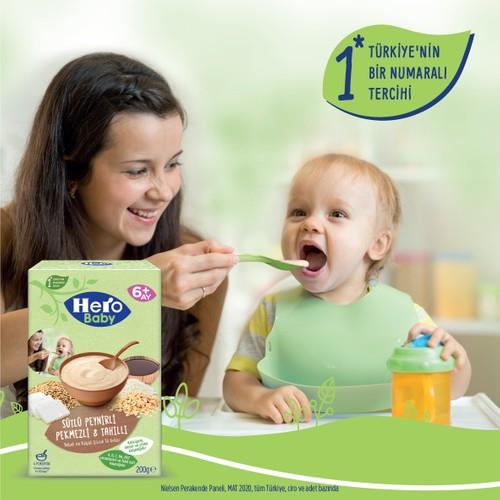 Hero Baby Sütlü 8 Tahıllı Peynirli Pekmezli Kaşık Mama 200g