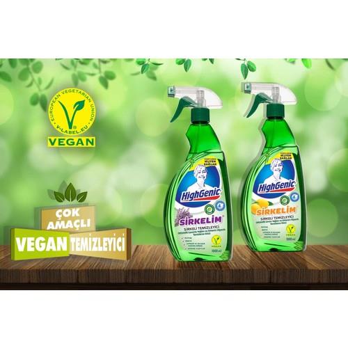 HighGenic Sirkelim Sirkeli Temizleyici ( Organik Limon Esanslı ) 1000 ml