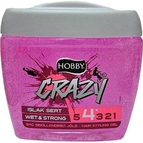 Hobby Crazy Islak Sert Saç Jölesi 700 ml Alkol İçermeyen Kolay Temizlenir Uzun Süreli Parlaklık