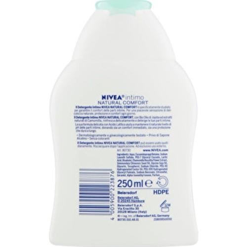 Intimo Doğal Confort Genital Bölge Yıkama ve Temizleme Losyonu 250ML, Alkali Sabun Içermez