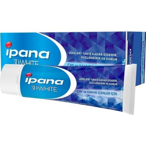 Ipana 3 Boyutlu Beyazlık Diş Macunu Çay ve Kahve İçenler İçin 75 ml