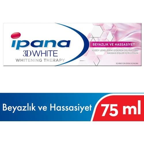 Ipana 3 Boyutlu Beyazlık Therapy 75 ml Hassas Beyazlık Diş Macunu