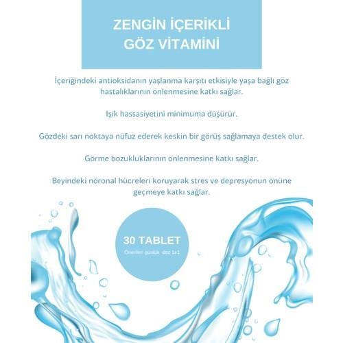 Klorella (Bitkisel Omega), Resveratrol, Lutein ve Vitaminler Içeren Kompleks Gıda 30 Tablet Askoday Look