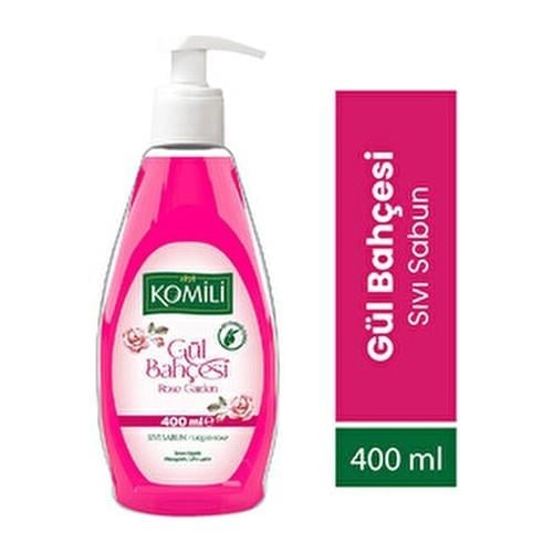Komili Sıvı Sabun Gül Bahçesi 400 ml Ferahlatıcı Etkiyle Temizlik Sağlar