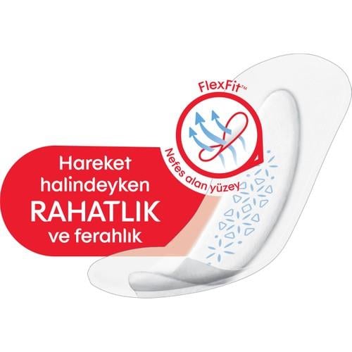 Kotex Active Ultra İnce Günlük Ped 32 Adet Flexfit Teknolojisi ile Konforlu Kullanım