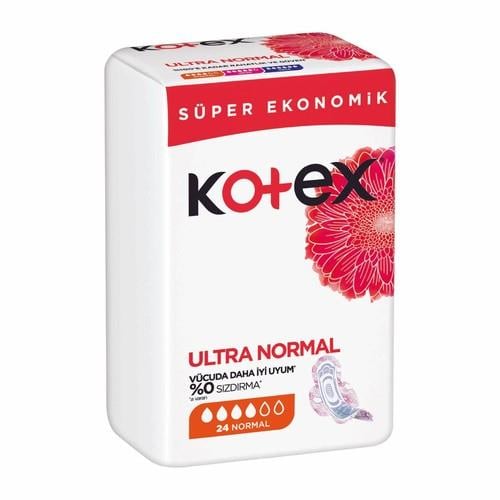 Kotex Hijyenik Ped 24lü Normal Boy Anti Alerjik Ultra İnce Ekstra Koruma Yüksek Sızdırmazlık