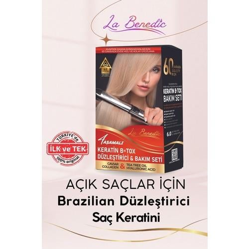 La Benedic Avantajlı Keratin Botox Onarıcı ve Düzleştirici Full Set (Açık Renkli Saçlar Için)
