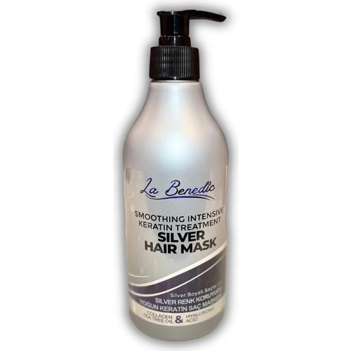 La Benedic Yumuşatıcı Yoğun Silver Keratin Collagen Saç Bakım Maskesi (Silver Boyalı Saç Tipleri İçin) 500 ml