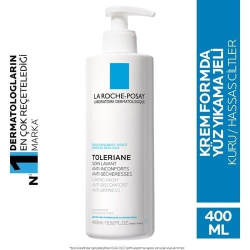 La Roche-Posay Toleriane Caring Krem Temizleyici Kuru/Hassas Ciltler 400Ml