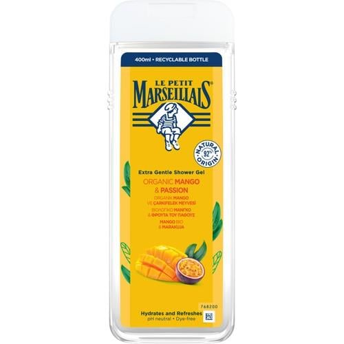 Le Petit Marseillais Organik Mango ve Çarkıfelek Meyvesi 400 ml Duş Jeli