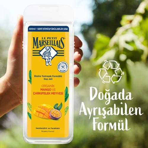 Le Petit Marseillais Organik Mango ve Çarkıfelek Meyvesi 400 ml Duş Jeli