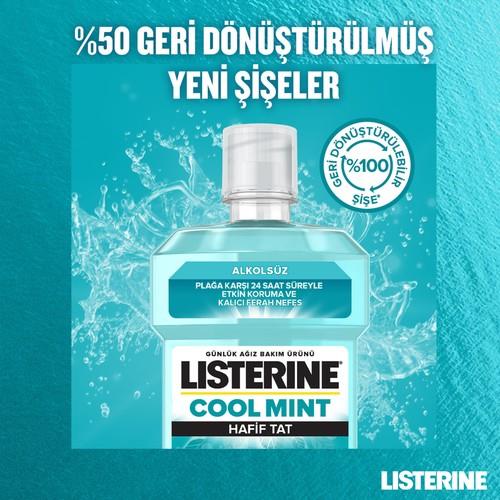 Listerine Cool Mint Alkolsüz Ağız Bakım Suyu 250 ml Nane Aromalı Antibakteriyel Plak Tartar Önleyici