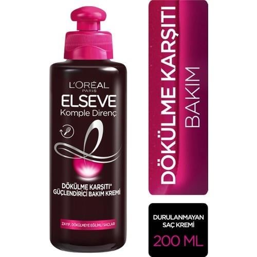 LOréal Paris Elseve Komple Direnç Arginine, Biotin ve B5 İçeren Güçlendirici Saç Kremi Normal Saçlar 200 ml
