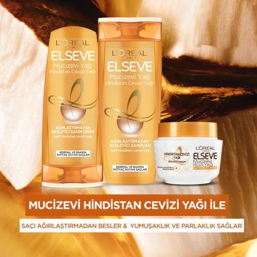 LOréal Paris Elseve Mucizevi Hindistan Cevizi Yağı Ağırlaştırmayan Besleyici Şampuan 360 Ml