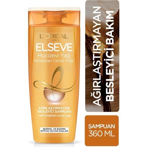 LOréal Paris Elseve Mucizevi Hindistan Cevizi Yağı Ağırlaştırmayan Besleyici Şampuan 360 Ml