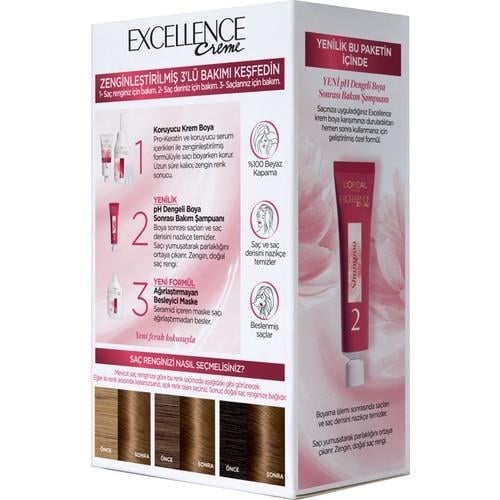 LOréal Paris Excellence Creme Saç Boyası - 6.30 Badem Kahvesi