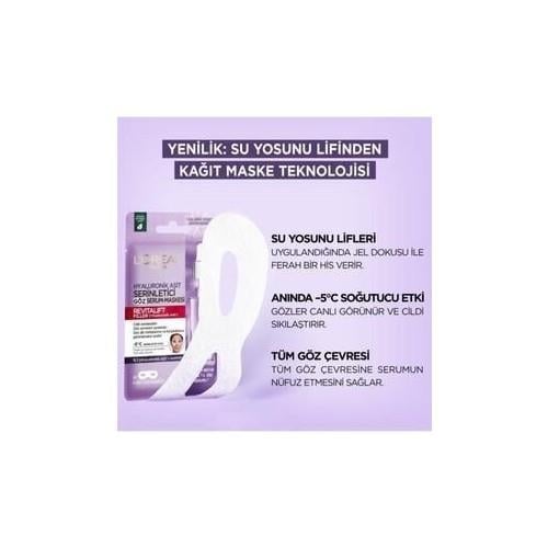 LOréal Paris Revitalift Filler Serinletici Göz Serum Maskesi 3lü Set