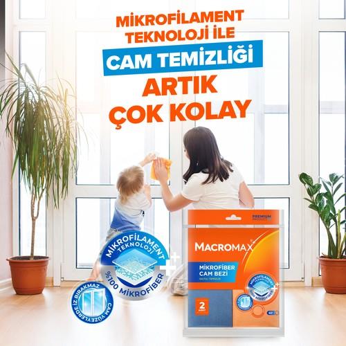 Macromax Mikrofiber Cam Bezi 2li
