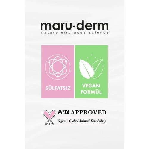 Maru.derm Çift Fazlı Isı Koruyucu Güneş Koruyucu Etkili Fön Suyu 200 ml | Tüm Saç Tipleri | Vegan