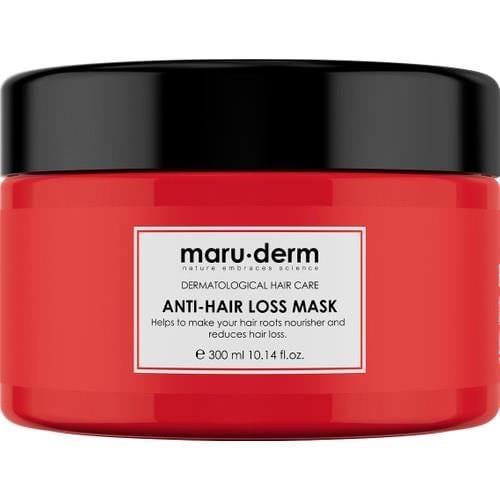 Maru.Derm Dökülme Karşıtı Saç Maskesi 300 ml – Kafein ve Biotinli Bitkisel Protein Kompleksi, Parlaklık ve Dolgunluk, Tüm Saç Tipleri