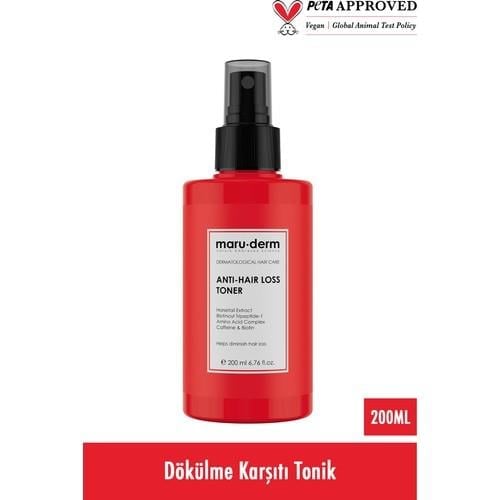 Maruderm Saç Tonik | Biotin & Kafein Saç Toniği Sağlıklı Uzamaya Yardımcı 200 ml | Vegan