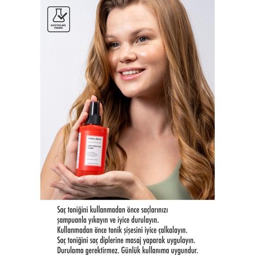 Maruderm Saç Tonik | Biotin & Kafein Saç Toniği Sağlıklı Uzamaya Yardımcı 200 ml | Vegan