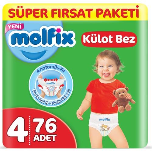 Molfix Külot Bez 4 Beden Maxi Süper Fırsat Paketi 76 Adet