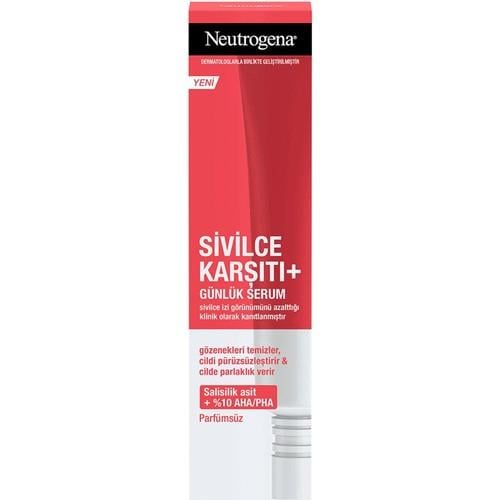 Neutrogena Serum Sivilce Karşıtı Nemlendirici Aydınlatıcı Etki 30 ml Salisilik Asit İçerir