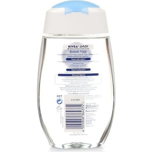 Nivea Baby Bebek Yağı Hassas Ciltler İçin Koruma 200 ml Alkol ve Paraben İçermez