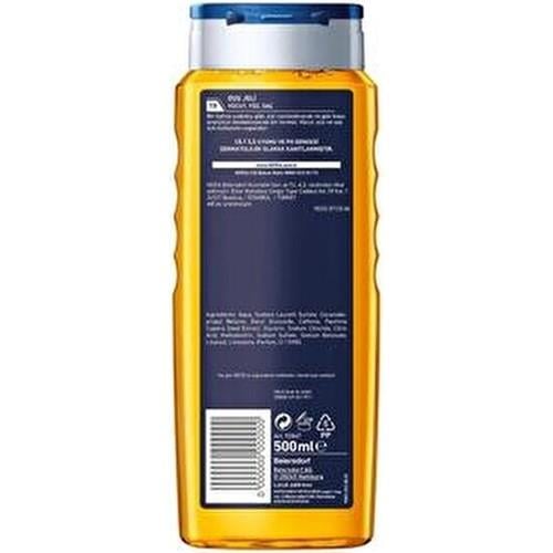 Nivea MEN Boost Duş Jeli 500 ml Cilt ve Saç Derisine Bakım Sağlayan Etki