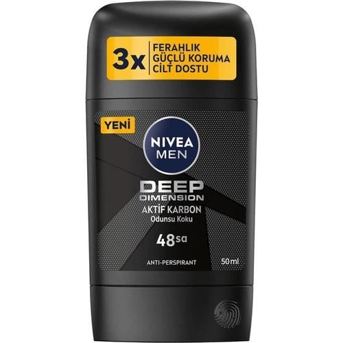 Nivea Men Erkek Stick Deodorant Deep Dimension 48 Saat Anti-Perspirant Koruma 50 ml