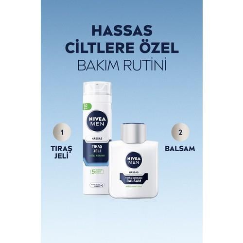 Nivea Men Hassas Tıraş Jeli - Alkolsüz, Papatya ve E Vitamini ile Zenginleştirilmiş, 200 ml, Ultra Glide Teknolojisi ile Yakın ve Konforlu Tıraş