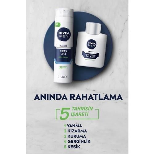 Nivea Men Hassas Tıraş Jeli - Alkolsüz, Papatya ve E Vitamini ile Zenginleştirilmiş, 200 ml, Ultra Glide Teknolojisi ile Yakın ve Konforlu Tıraş