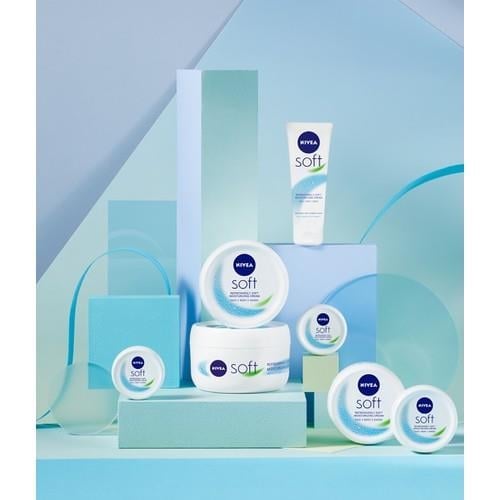 Nivea Soft Nemlendirici Bakım Kremi 100ml, Jojoba Yağı, E Vitamini, Yüz Vücut El, Yumuşak Cilt Hissi
