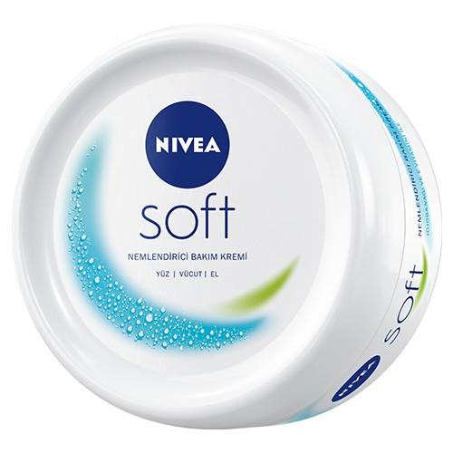 Nivea Soft Nemlendirici Bakım Kremi 100ml, Jojoba Yağı, E Vitamini, Yüz Vücut El, Yumuşak Cilt Hissi