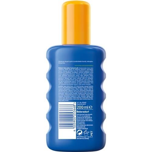 Nivea Sun SPF 50+ Güneş Koruyucu Krem - Hassas Ciltler İçin Suya Dayanıklı ve Nemlendirici Özellikte, 200 ml