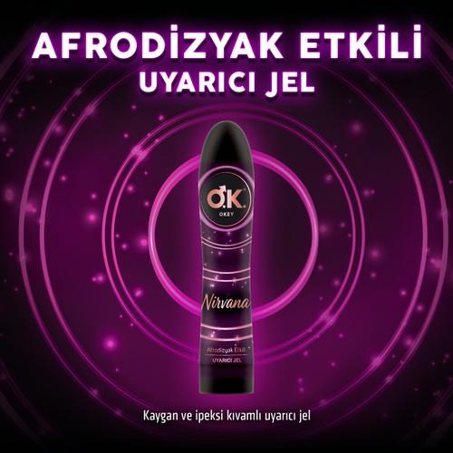 Okey Nirvana Uyarıcı Jel 100 ml Afrodisyak Özelliği ile Aile Planlaması İçin