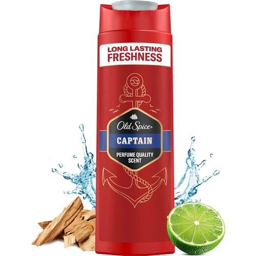 Old Spice Captain Erkek Duş Jeli ve Şampuan 400 ml