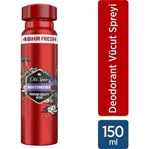 Old Spice Night Panther Erkekler İçin Sprey Vücut Deodorantı 150 ml