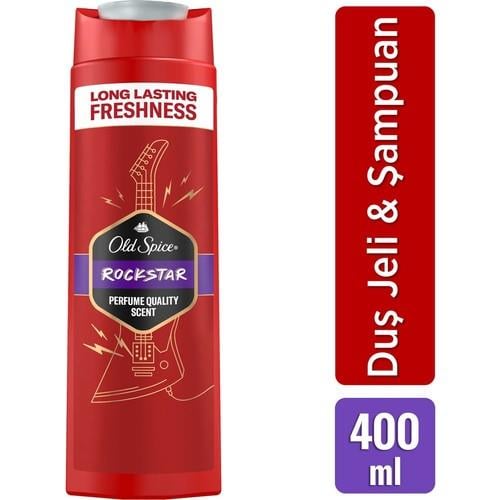 Old Spice Rockstar Erkek Duş Jeli ve Şampuan 400 ml