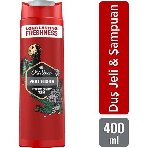 Old Spice Wolfthorn Duş Jeli & Şampuan 400 ml