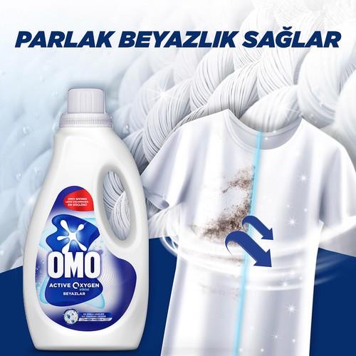 Omo Active Oksijen Etkisi Beyazlar Için Sıvı Deterjan 1500 ml