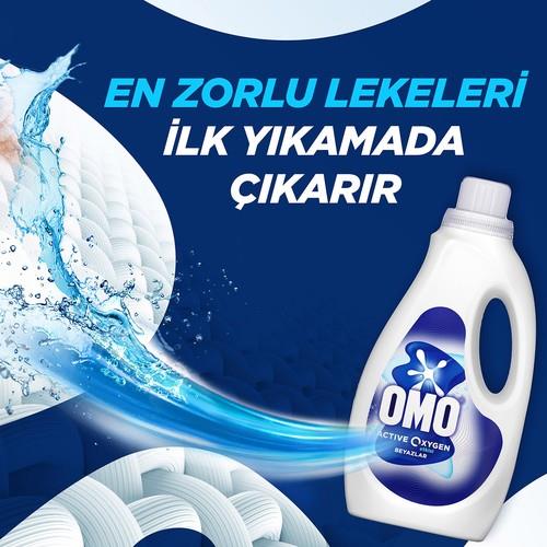 Omo Active Oksijen Etkisi Beyazlar Için Sıvı Deterjan 1500 ml