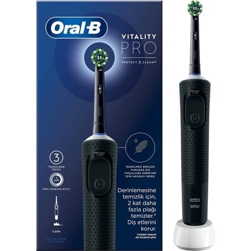 Oral-B D103 Vitality Pro Cross Action Şarjlı Diş Fırçası - Siyah