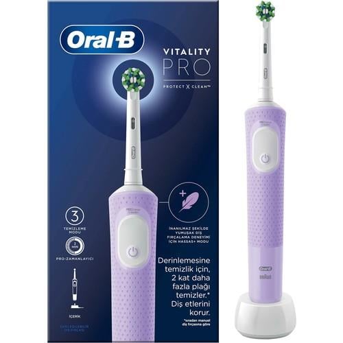 Oral-B D103 Vitality Pro Cross Action Şarjlı Diş Fırçası - Lila