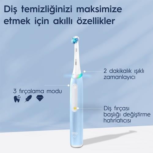 Oral-B iO 3 Şarjlı Diş Fırçası - Mavi