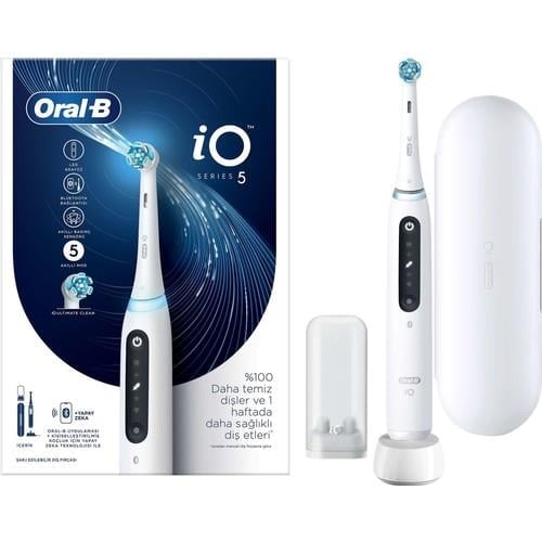 Oral-B iO 5 Şarjlı Diş Fırçası - Beyaz