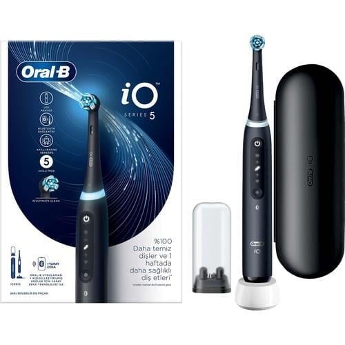 Oral-B iO 5 Şarjlı Diş Fırçası - Mat Siyah
